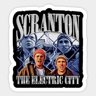 Michael Scott & Dwight Schrute: Scranton The Electric City Rap Sticker